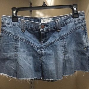 Abercrombie and Fitch pleated jeans skirt